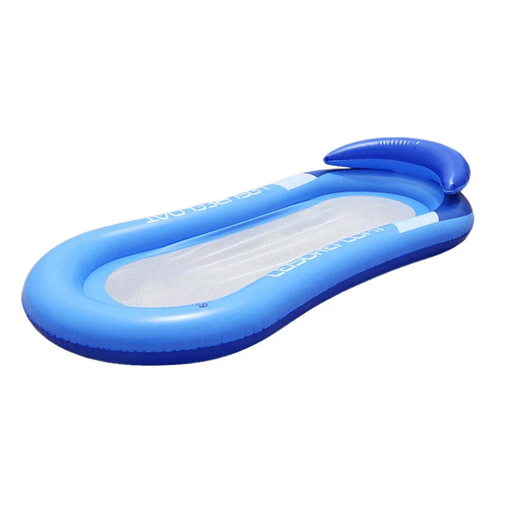 Inflatable Water Hammock Air Mattress for Women Swimming Pool Floating Lounge Bed Beach Party Sports Recliner Recreation