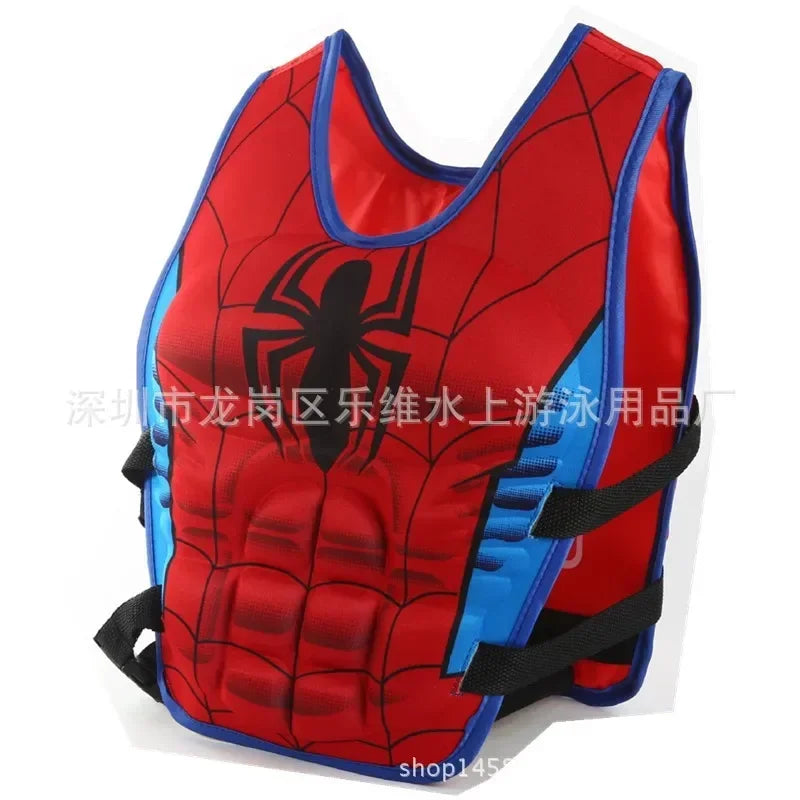 Marvel Avengers Cartoon Children Buoyancy Swimsuit Iron Man Spider-Man Hulk Captain America Buoyancy Swimsuit Gifts