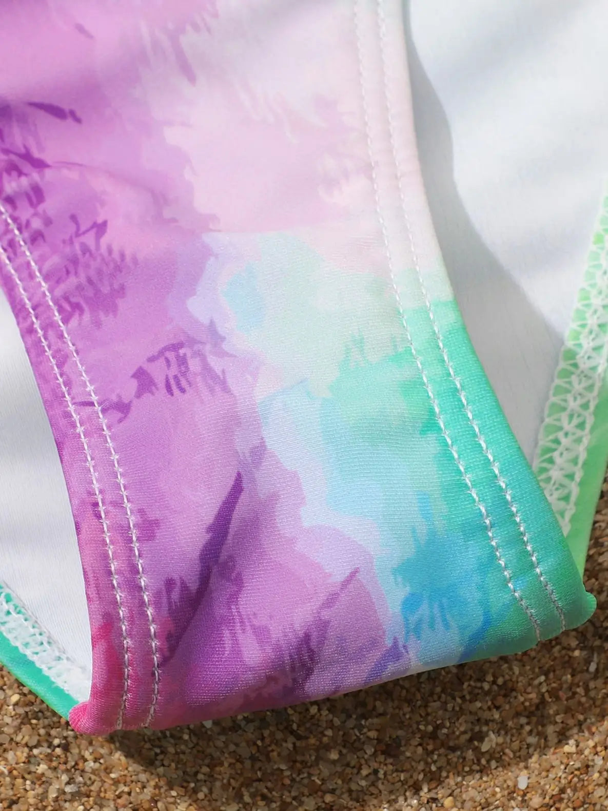 4 Pieces Bikinis Set Top & Skirt 2025 Girls Swimsuit Kids Swimwear Female Children Bathers Bathing Swimming Swim Suit Beachwear