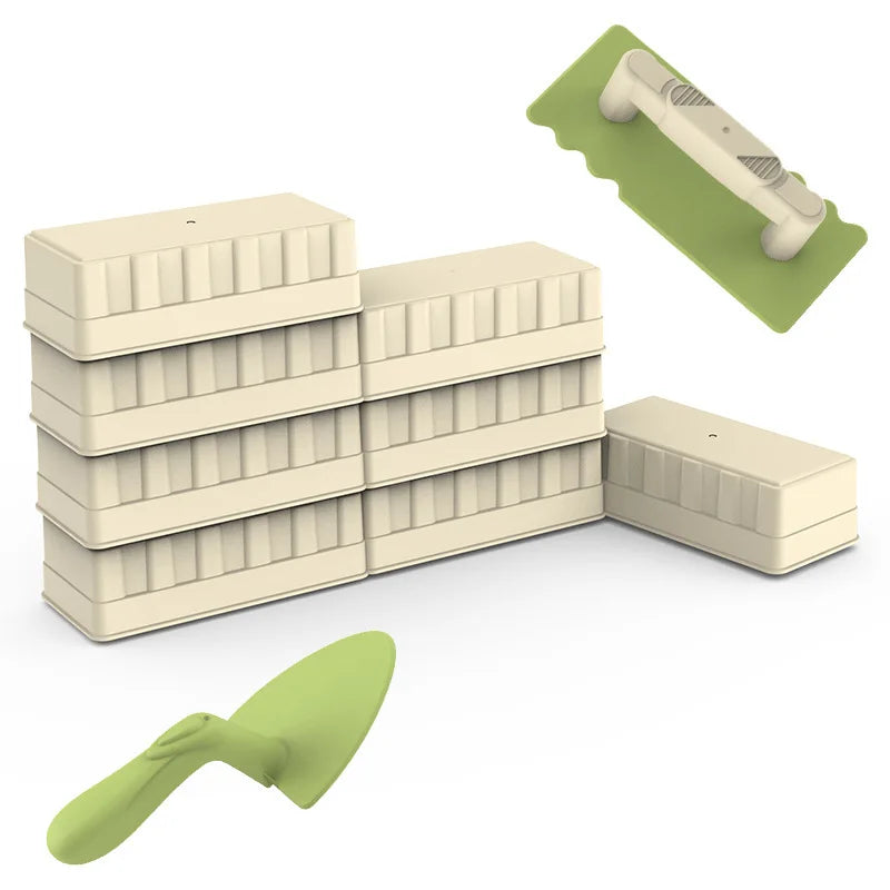 3PCS/Set Sand Beach Toys Fun Brick Maker Summer Outddor Beach Build Sand Castle Mold Digging Shovel Tools Children Birthday Gift