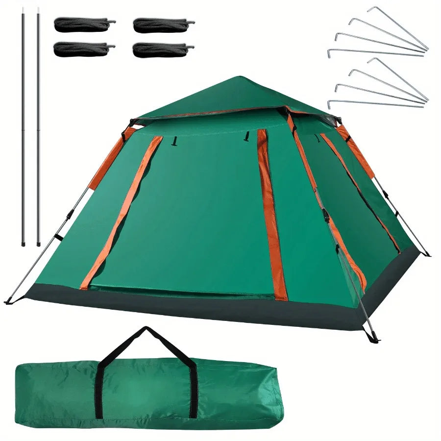 23 Person Camping Tent Outdoor Foldable Waterproof Tent with 2 Mosquito Nets Windows Carrying Bag for Hiking Climbing Adventure