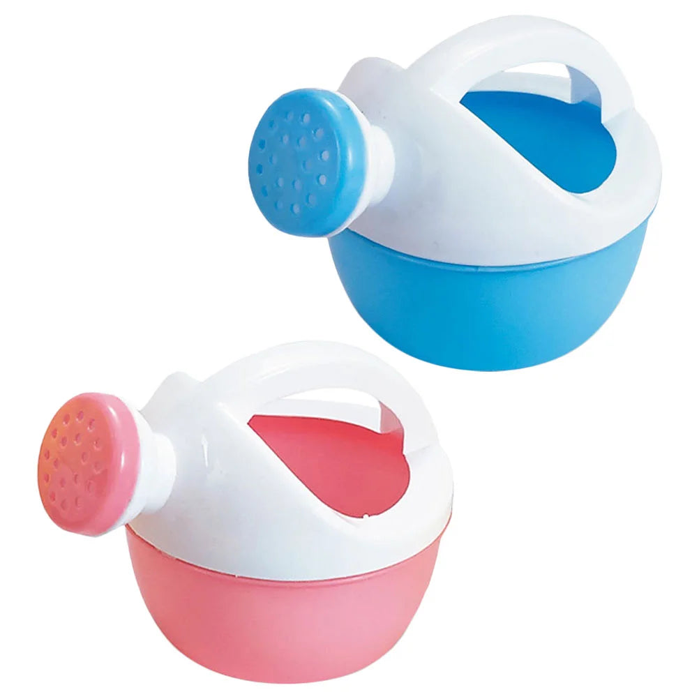 2 Pcs Water Kettle Watering Cans for Boys Small Plant Plastic Garden Sports Kids Bathing Beach Toys Baby