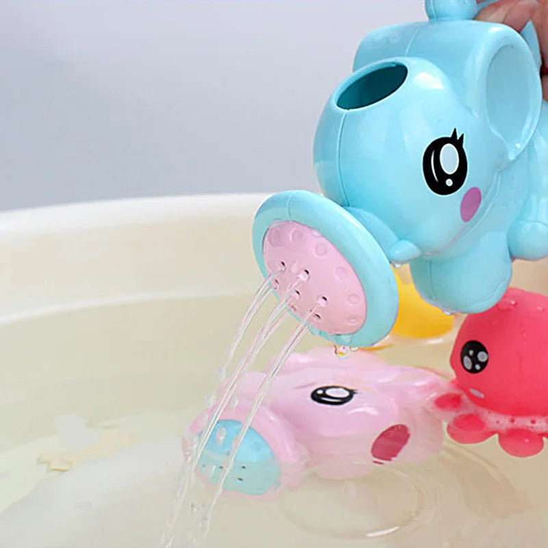 Kids Bath Toy Plastic Elephant Watering Can Swimming Water Toys Water Beach Toys Sprinkler Kit For Children Shower Game Gifts