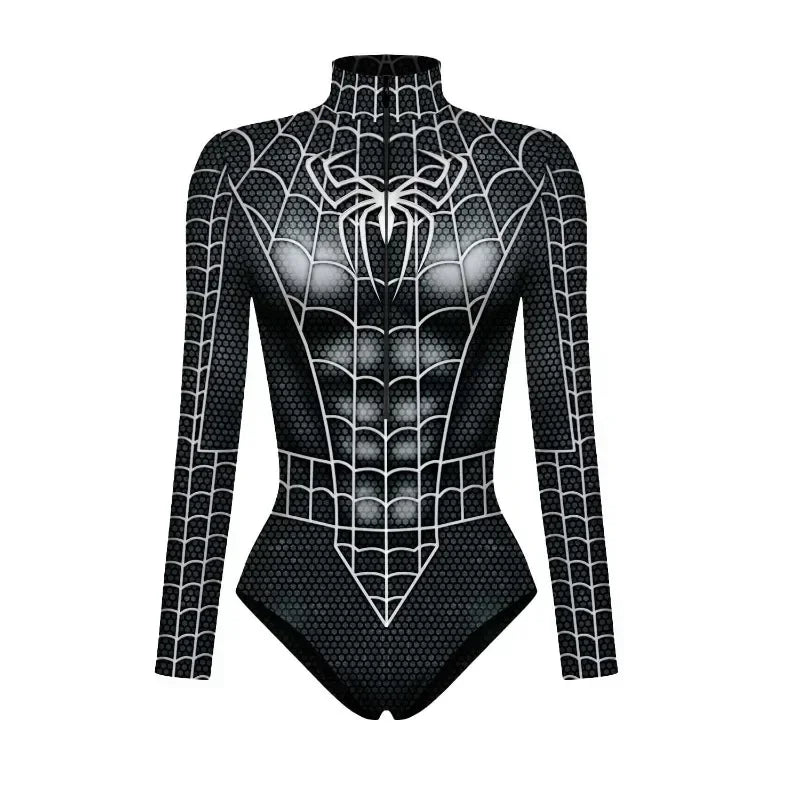 Spider Women Swimsuit Swimwear Spiderman Costumes Swimsuit for Women One-piece Swimsuits Jumpsuit Spider-Man Cosplay Bodysuit