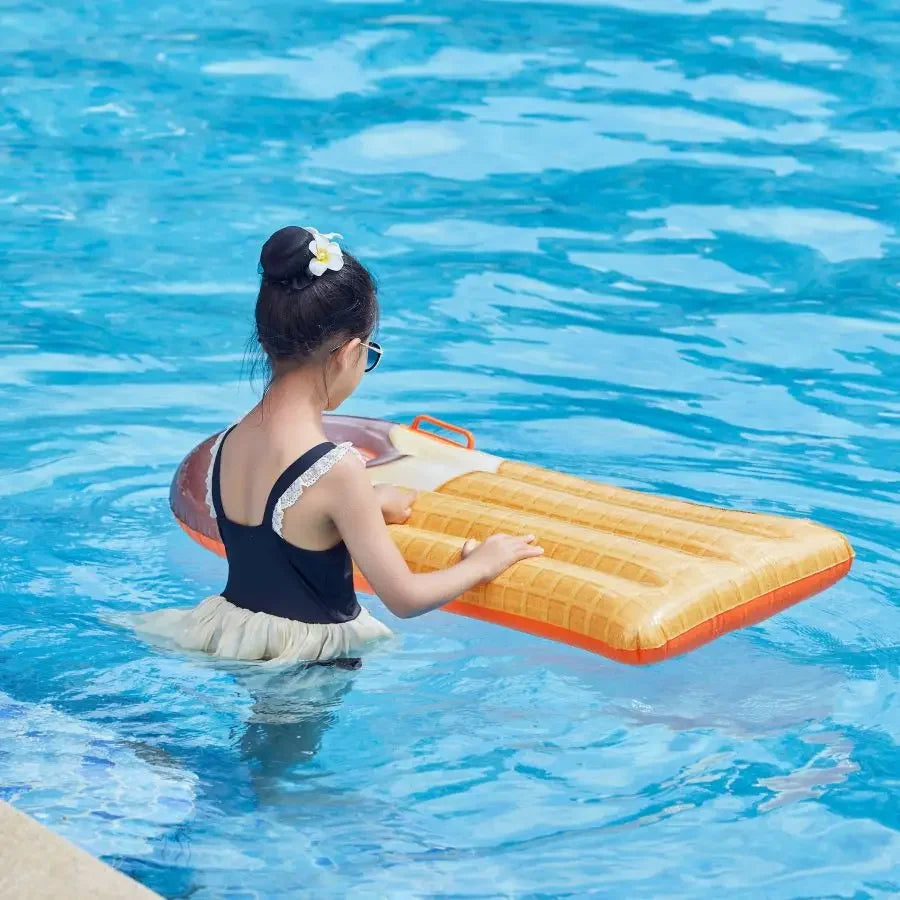 Rooxin Water Hammock Children Swim Ring Tube Water Inflatable Float For Kids Swimming Circle Pool Bathtub Water Play Swim Tube