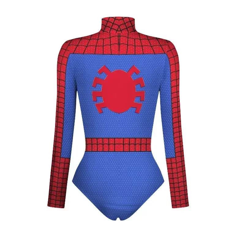 Spider Women Swimsuit Swimwear Spiderman Costumes Swimsuit for Women One-piece Swimsuits Jumpsuit Spider-Man Cosplay Bodysuit