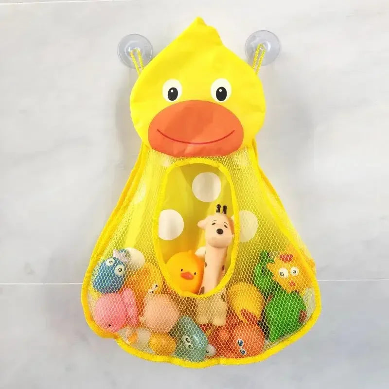Baby Bath Toys Organizer Quick Dry Toddlers Mesh Net Bag for Bathroom Toy Storage Cartoon Shape Sand Beach Toys Storage Holder