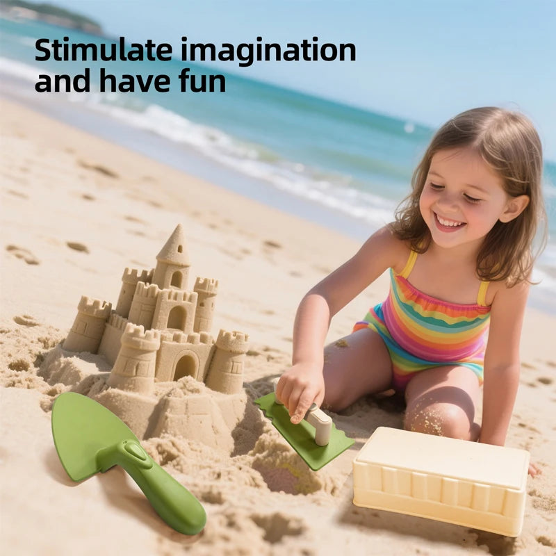 3PCS/Set Sand Beach Toys Fun Brick Maker Summer Outddor Beach Build Sand Castle Mold Digging Shovel Tools Children Birthday Gift