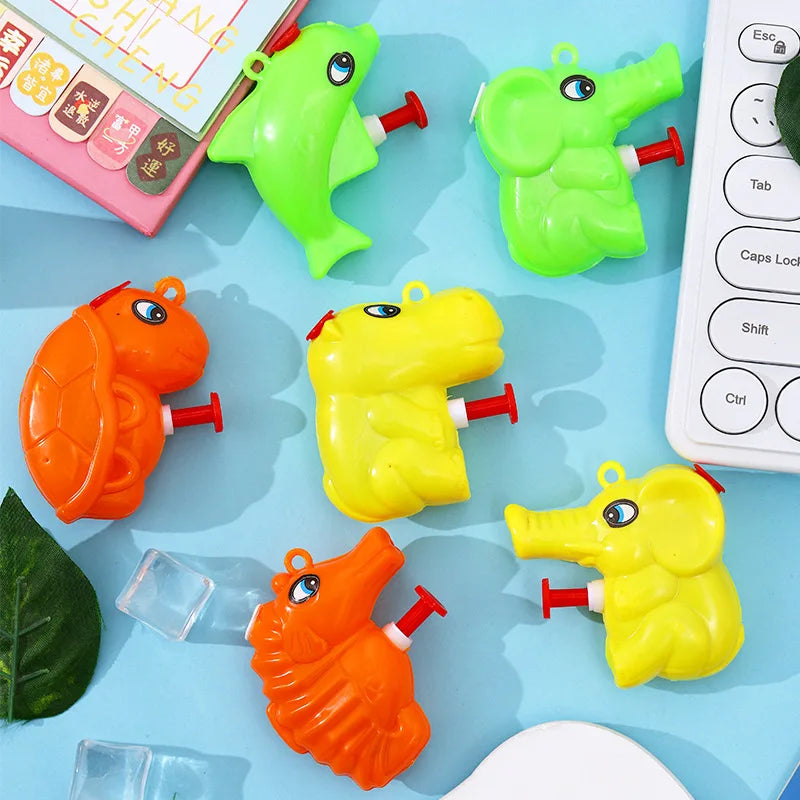 6-24PCS Water Toys Sand Beach Toys Mini Water Gun Cartoon Design Outdoor Game Summer Toys Sport Party Toys Gifts