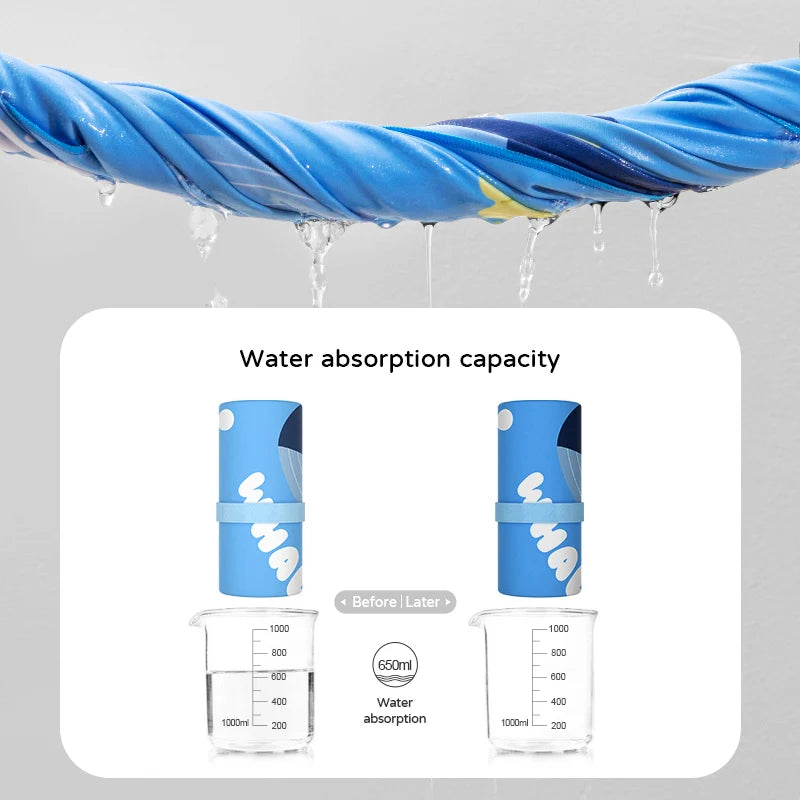 Surf Poncho Changing Towel Quick-Dry Microfiber Beach Blanket Bath Towel Swimming Pool Towel Beach Poncho for Kids Children