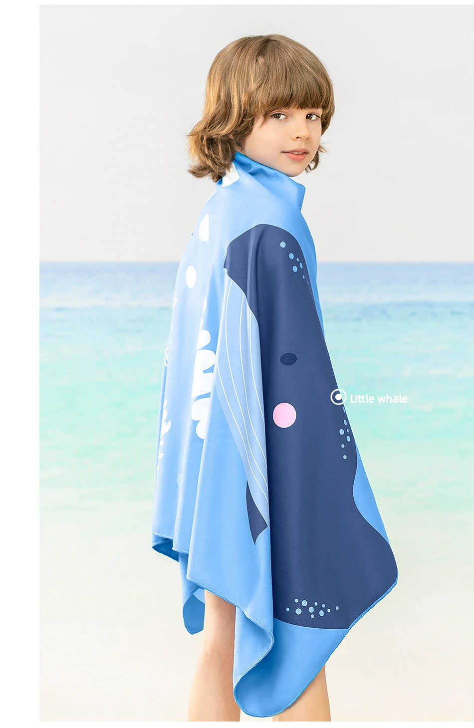 Surf Poncho Changing Towel Quick-Dry Microfiber Beach Blanket Bath Towel Swimming Pool Towel Beach Poncho for Kids Children