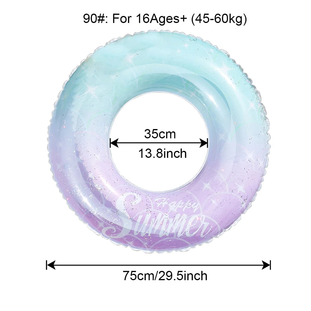 Starry Sky Swimming Ring for adults,Inflatable Pool floats beach toys,Tubes for floating for kids