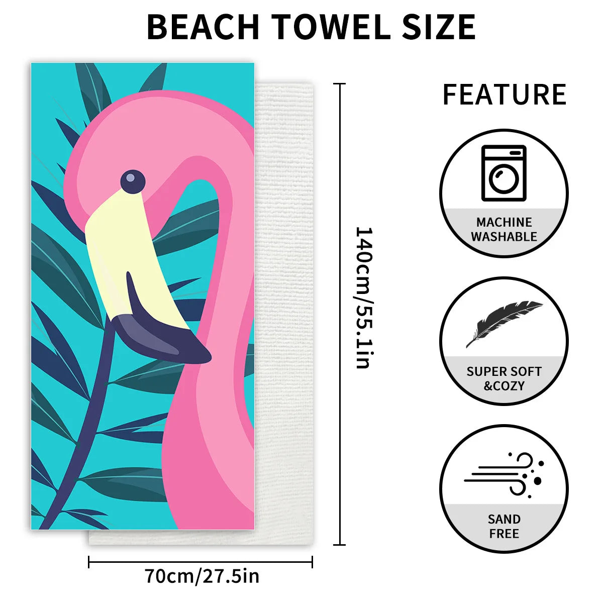Microfiber Beach Towel Absorbent Bath towel big Quick-drying sunscreen for Adults Travel Swimming Pool Blue Turtle Pattern 27*55