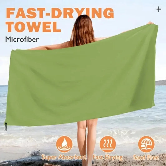 Oversized Beach Towel Sand Free Microfiber Quick Dry Super Absorbent Soft Swim Towel for Men Women Thick Large Bath Towel