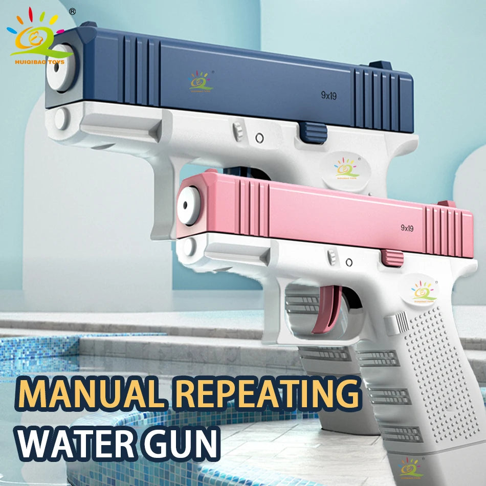 2025 Children Water Storage Gun Pistol Shooting Toy Automatic Summer Outdoor Play Water Sports Beach Toys For Boys Adults Gift