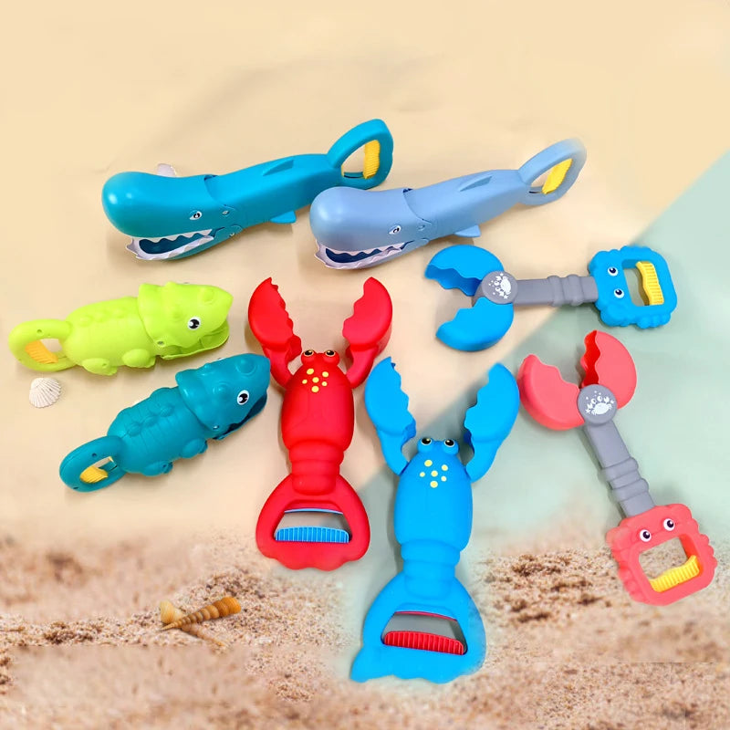 Animal Sand Grabber Baby Bath Beach Toys Sand Play Lobster Claw Beach Accessorie Snow Outdoor Summer Swim Pool Bathtub Kids Toys