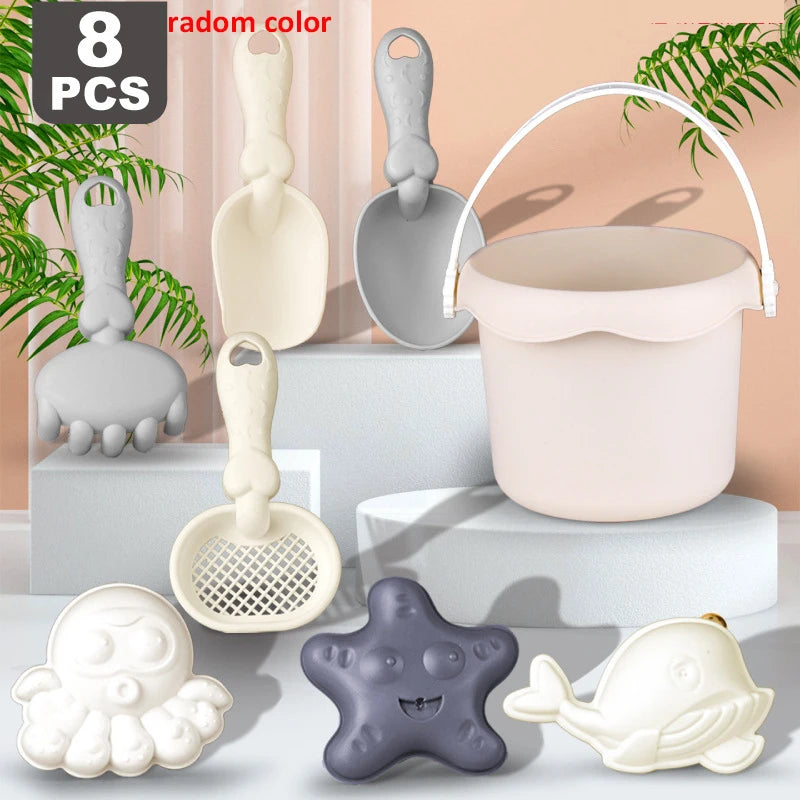 Beach Sand Toys for Kids Travel Beach Toys for Toddler 3-10 Sandbox Dump Truck, Dinosaur Sand Molds Sand Castle Kit Shovel Sieve