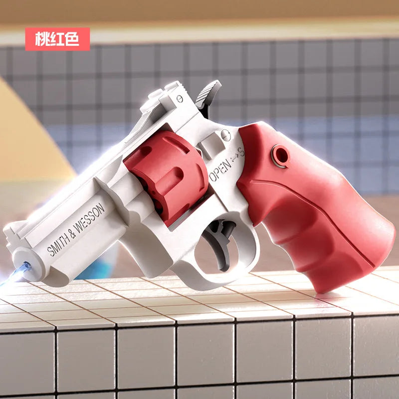 Revolver Water Gun Mechanical Continuous Water Gun Toy Outdoor Water and Beach Toys Kids Holiday Gifts