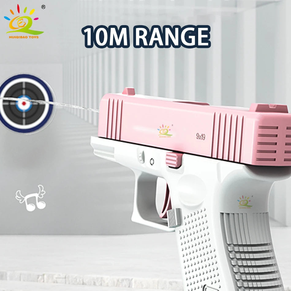 2025 Children Water Storage Gun Pistol Shooting Toy Automatic Summer Outdoor Play Water Sports Beach Toys For Boys Adults Gift