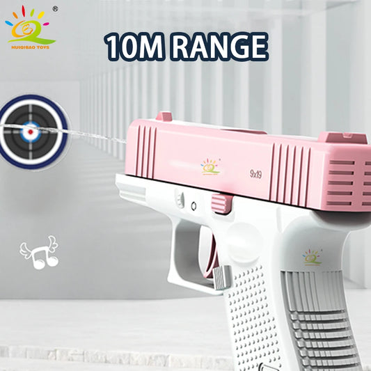 2025 Children Water Storage Gun Pistol Shooting Toy Automatic Summer Outdoor Play Water Sports Beach Toys For Boys Adults Gift