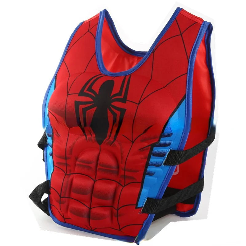 Marvel Avengers Cartoon Children Buoyancy Swimsuit Iron Man Spider-Man Hulk Captain America Buoyancy Swimsuit Gifts