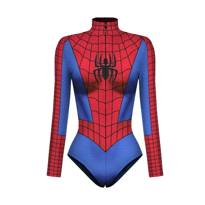 Spider Women Swimsuit Swimwear Spiderman Costumes Swimsuit for Women One-piece Swimsuits Jumpsuit Spider-Man Cosplay Bodysuit