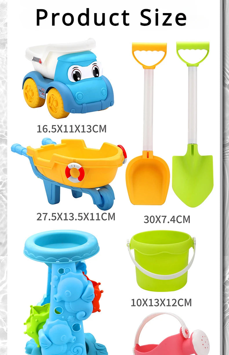 Beach Toys for Kids Sand Toys Set Sand Bucket Shovel Rake Toys for Beach Animal Dinosaur Molds Travel Sandbox Toys for Toddlers