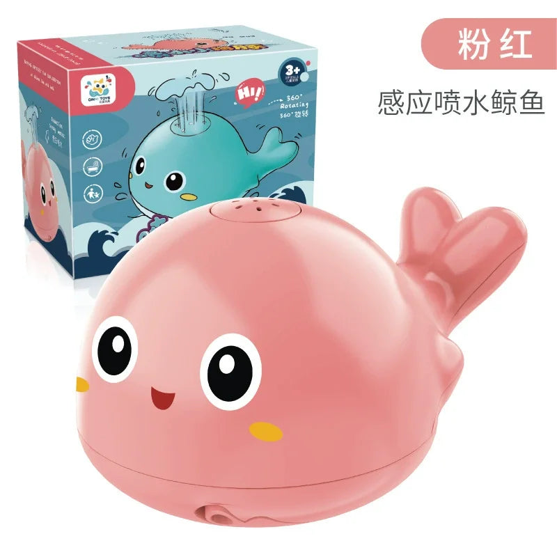 Electric Octopus Bath Toy with LED Lights & Music - Auto Water Sprinkler, BPA-Free Baby Bath Time Toy for Toddlers (Pool Gift)