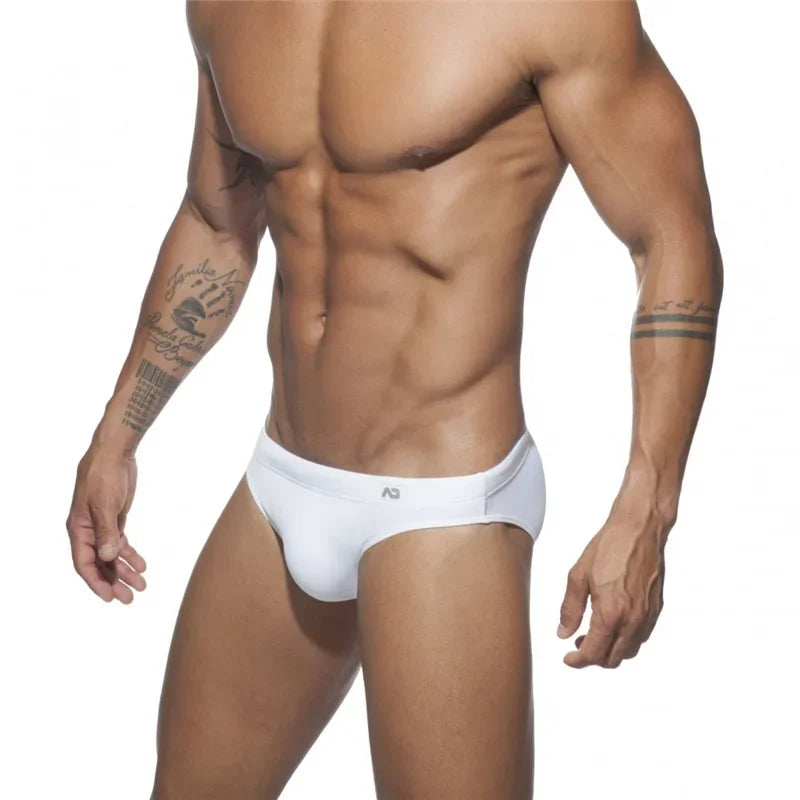 Solid Push up Men Neon Swim Bikni Brief Trunks Unerwear Sexy Swimwear Beach Surf Shorts Swimsuit Bathing Suit Sunga Panties