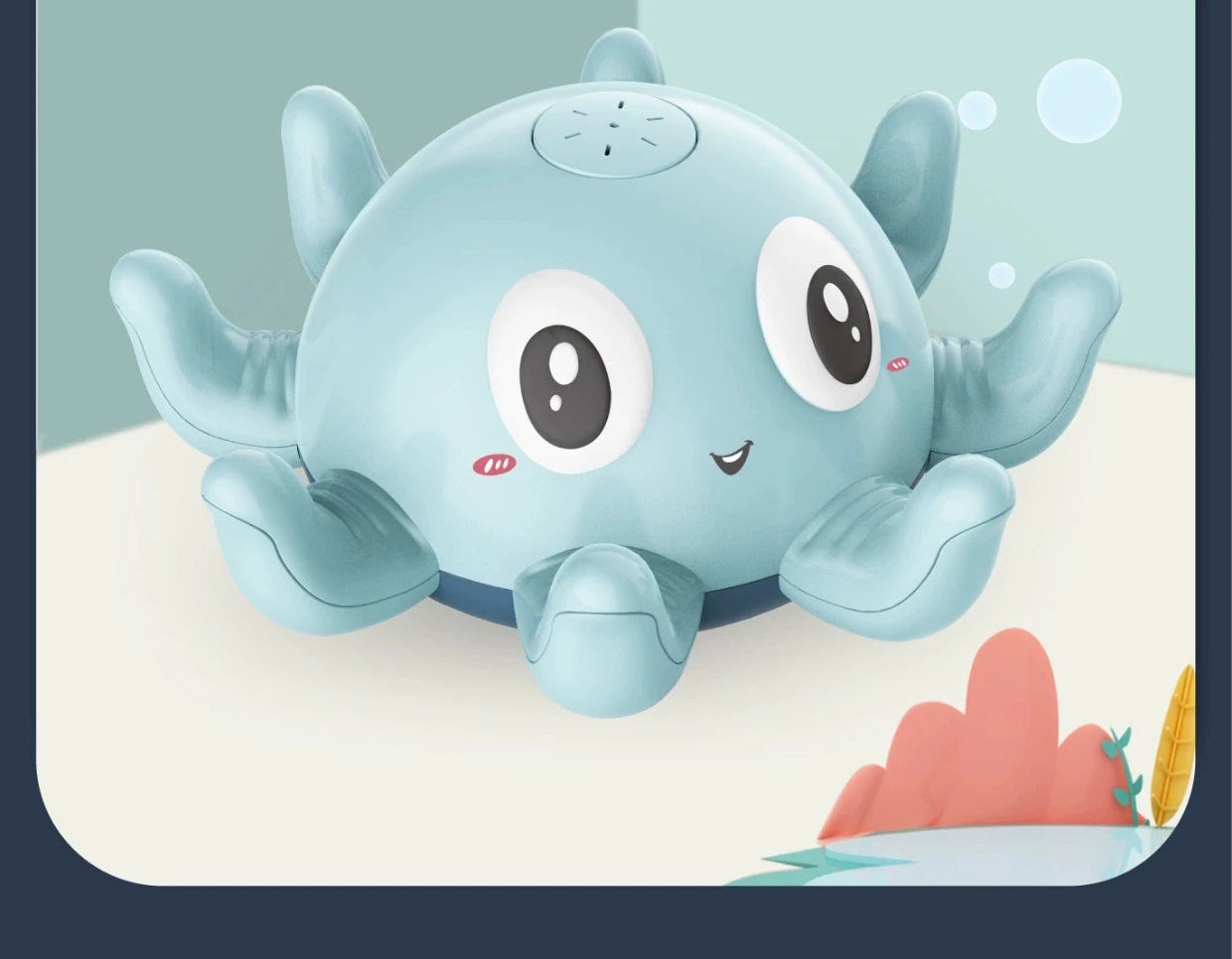 Electric Octopus Bath Toy with LED Lights & Music - Auto Water Sprinkler, BPA-Free Baby Bath Time Toy for Toddlers (Pool Gift)