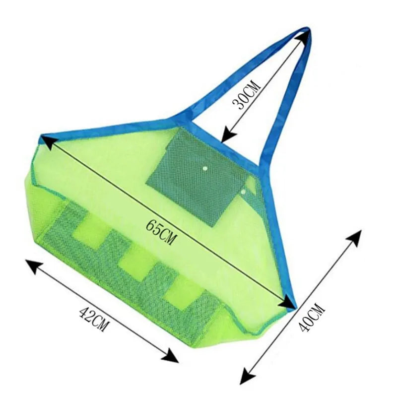 Portable Beach Bag Foldable  Storage Bag Beach Toys Baskets Kids Outdoor Swimming Waterproof Bags Sand Tool Clutter Storage Bag