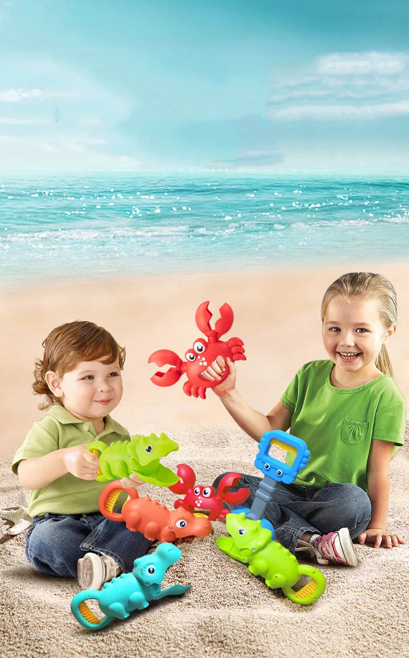 Summer Beach Toys for Children Sand Toys Kids Outdoor Plastic Sand Grabber Toy Claw Scoops for Sand Play Winter Snow Fight Games