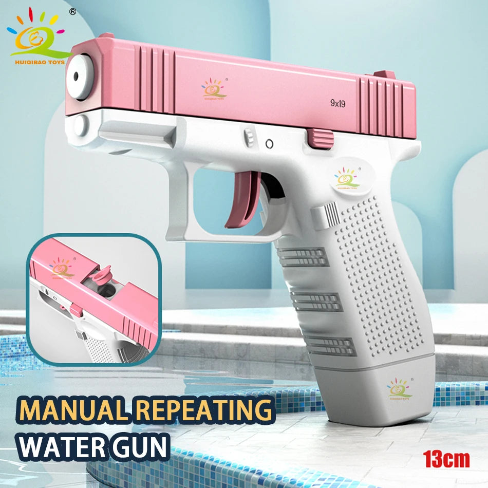 2025 Children Water Storage Gun Pistol Shooting Toy Automatic Summer Outdoor Play Water Sports Beach Toys For Boys Adults Gift