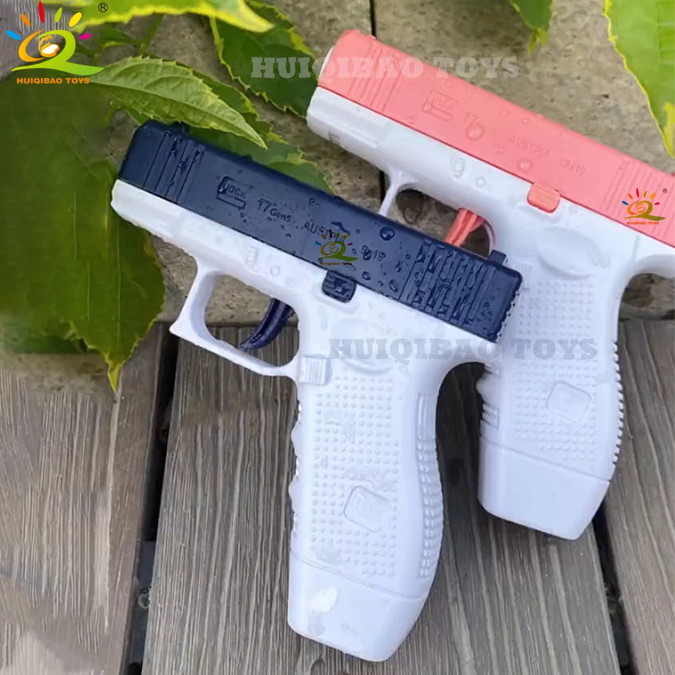 2025 Children Water Storage Gun Pistol Shooting Toy Automatic Summer Outdoor Play Water Sports Beach Toys For Boys Adults Gift