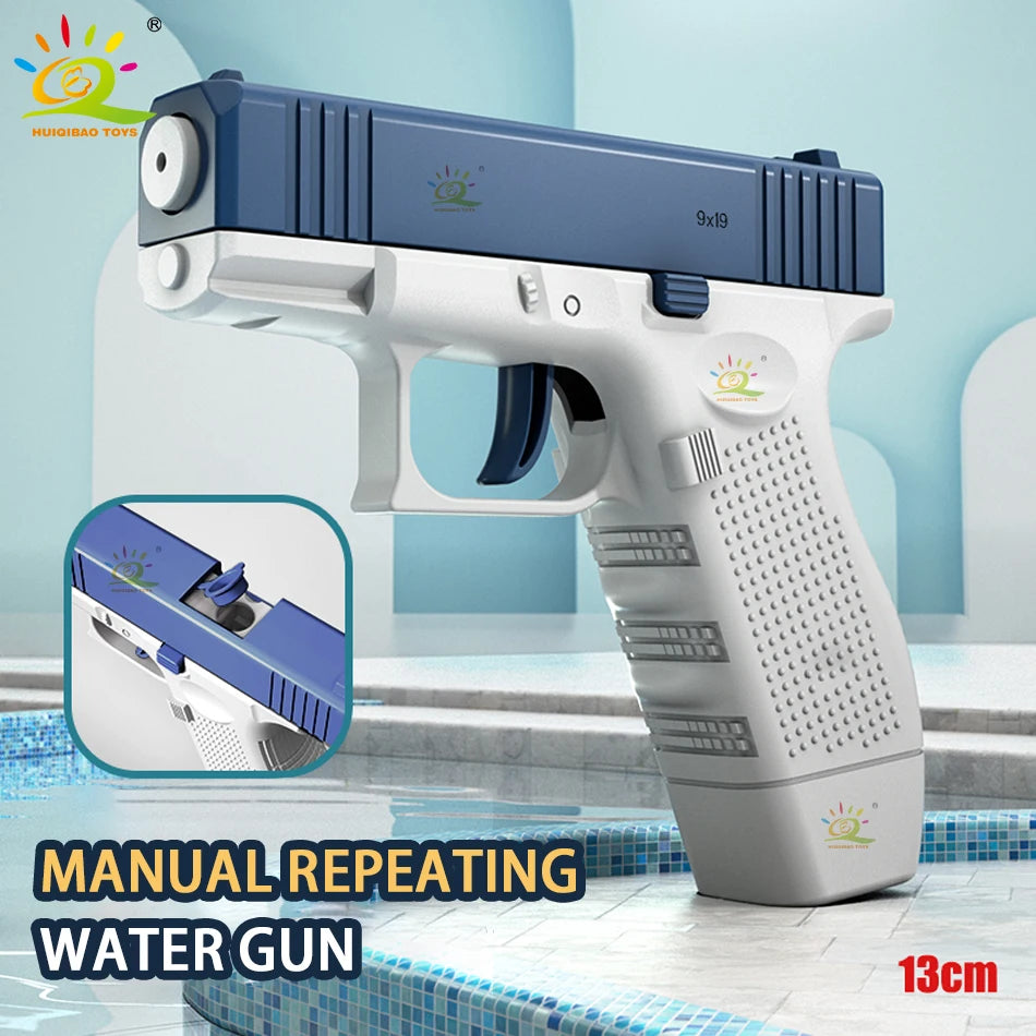 2025 Children Water Storage Gun Pistol Shooting Toy Automatic Summer Outdoor Play Water Sports Beach Toys For Boys Adults Gift