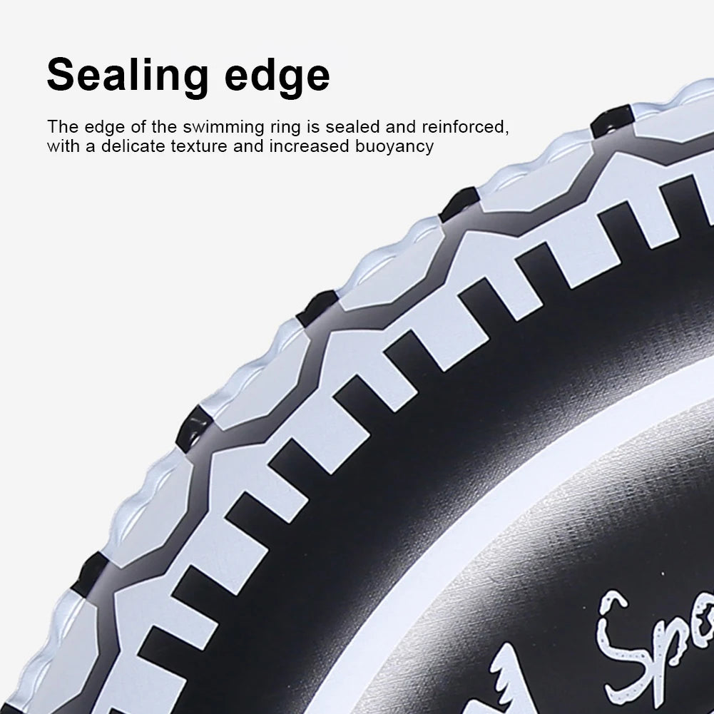 Inflatable Tire Swim Tube Pool Float Thickened Pool Floating Rings Inflatable Swimming Ring Air Mattress Water Play Beach Toys
