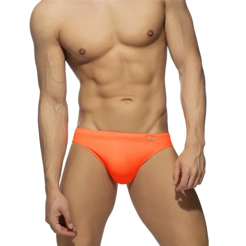 Solid Push up Men Neon Swim Bikni Brief Trunks Unerwear Sexy Swimwear Beach Surf Shorts Swimsuit Bathing Suit Sunga Panties