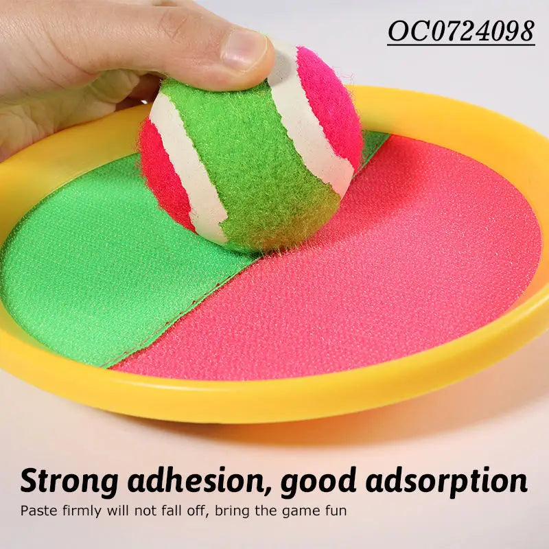 Self-Stick Disc Toss and Catch Ball Set Beach Toys Paddle Ball with 2 Paddles+1 Ball Outdoor Games for Backyards for Kids Adults