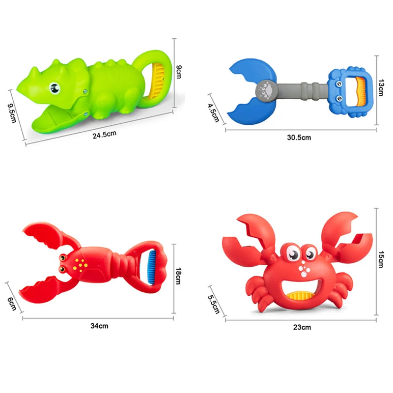 Animal Sand Grabber Baby Bath Beach Toys Sand Play Lobster Claw Beach Accessorie Snow Outdoor Summer Swim Pool Bathtub Kids Toys
