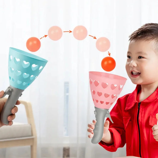 Fun Children's Ball Catching Game Ball Receiving Launcher Basketball Sports Toys Outdoor Indoor Interactive Parties Beach Toys