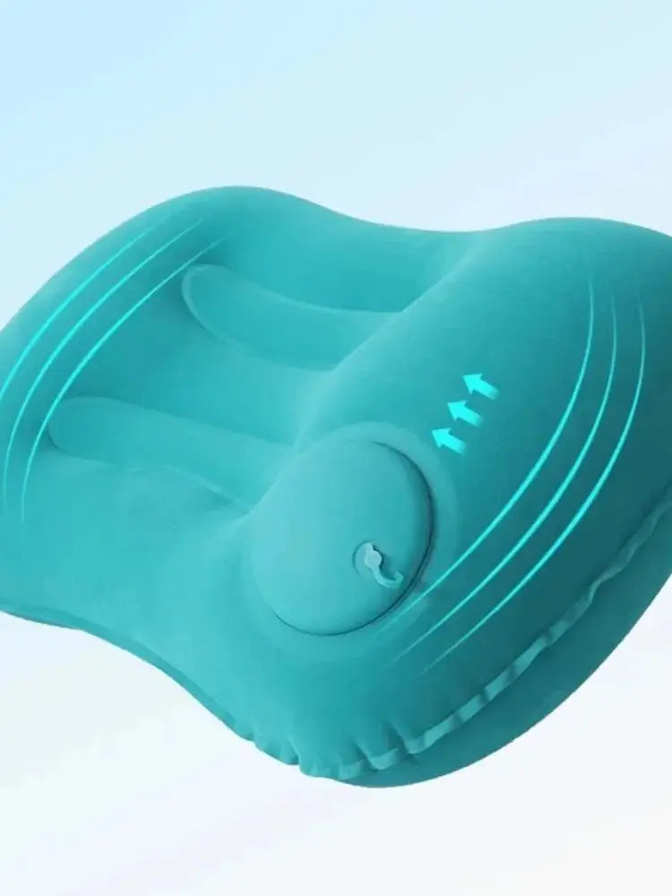Portable Comfortable Inflatable Pillow, Camping Pillow, Pool Pillow, Ultra Soft Car Pillow for Neck and Lumbar Support