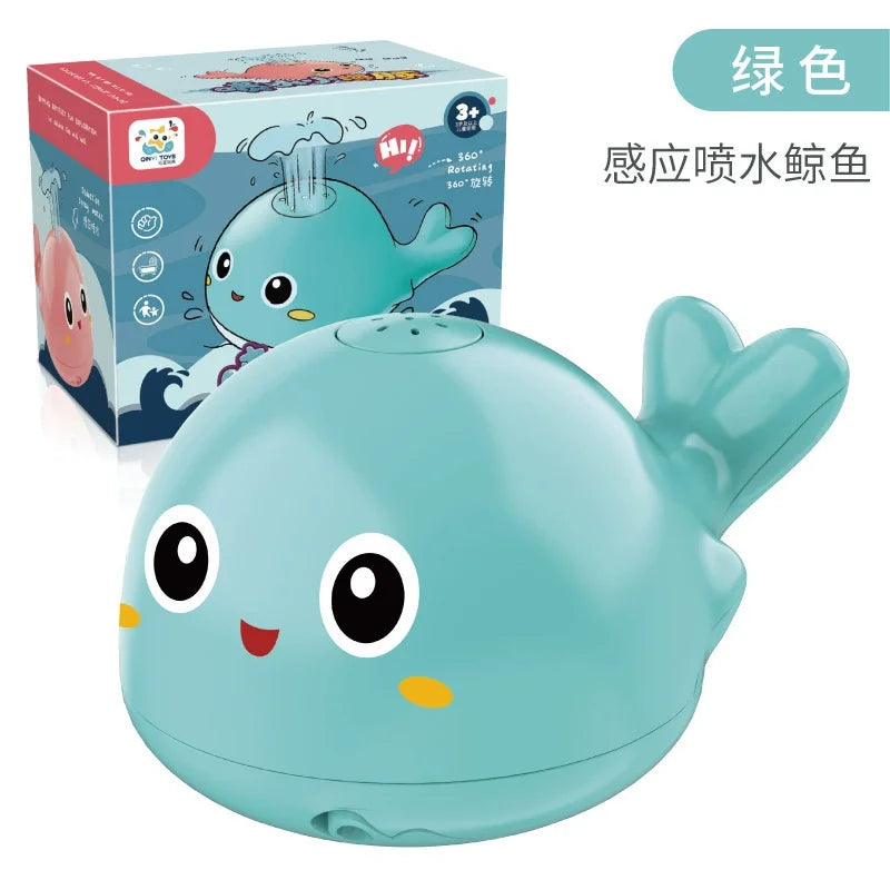 Electric Octopus Bath Toy with LED Lights & Music - Auto Water Sprinkler, BPA-Free Baby Bath Time Toy for Toddlers (Pool Gift)