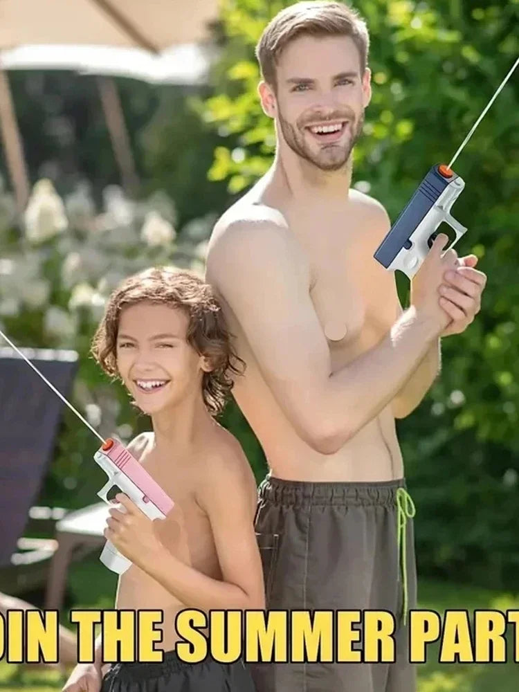 Children Water Storage Gun Pistol Shooting Toy Automatic Summer Outdoor Play Water Sports Beach Toys For Kids Boys Girls Adults
