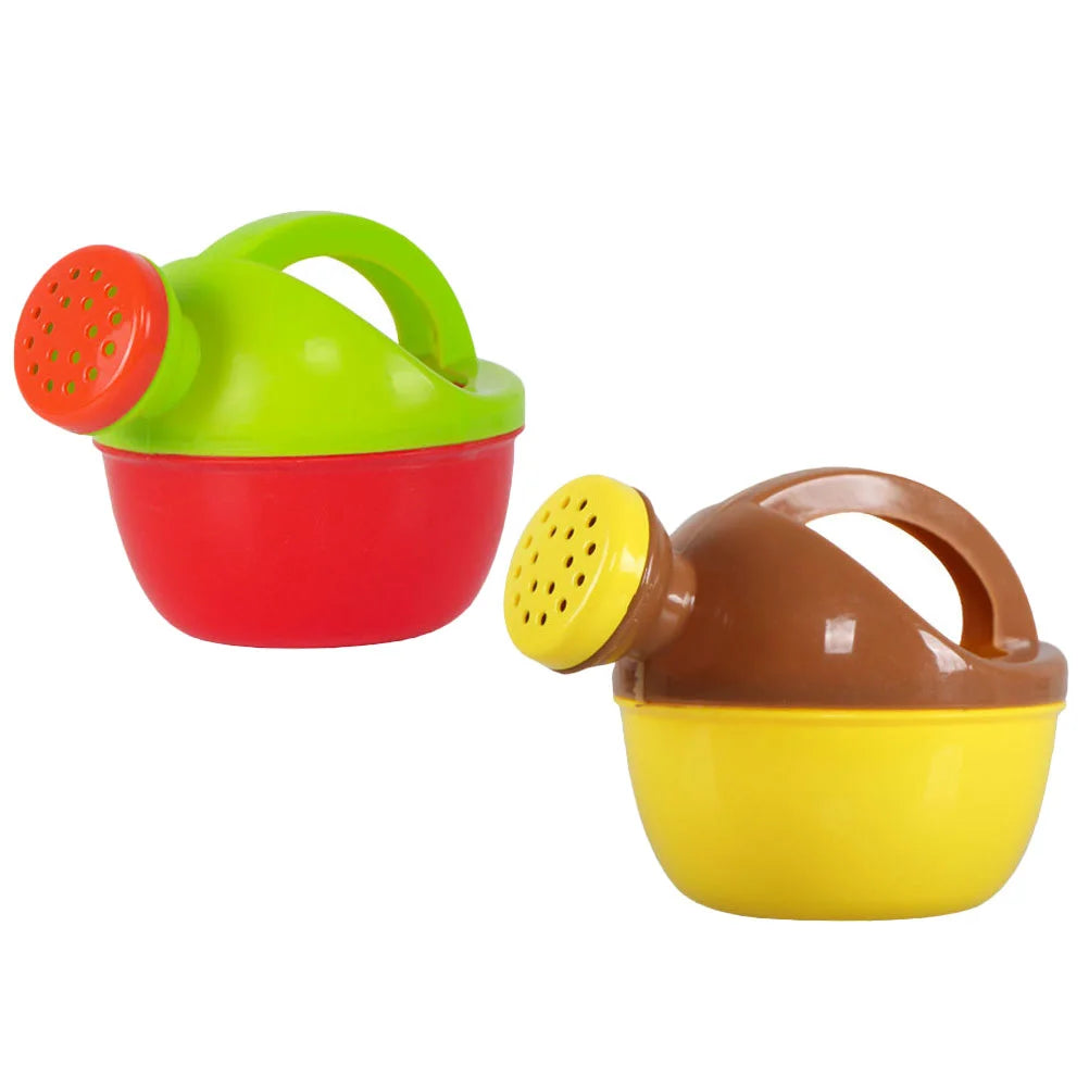 2 Pcs Water Kettle Watering Cans for Boys Small Plant Plastic Garden Sports Kids Bathing Beach Toys Baby