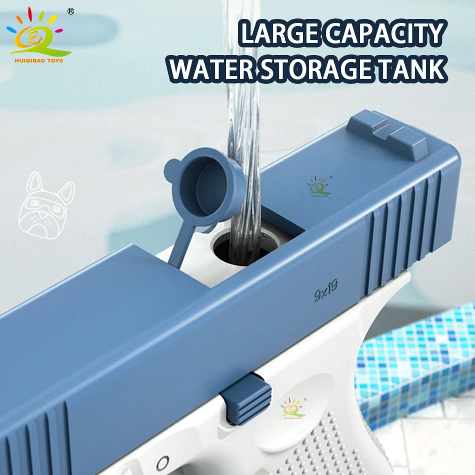 2025 Children Water Storage Gun Pistol Shooting Toy Automatic Summer Outdoor Play Water Sports Beach Toys For Boys Adults Gift