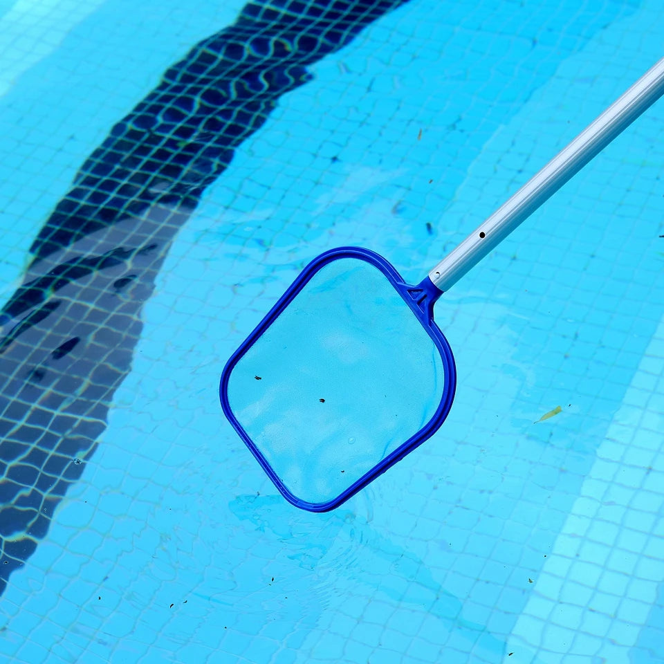 Leaf Rake Mesh Frame Net Skimmer Cleaner Swimming Pool Spa Tool