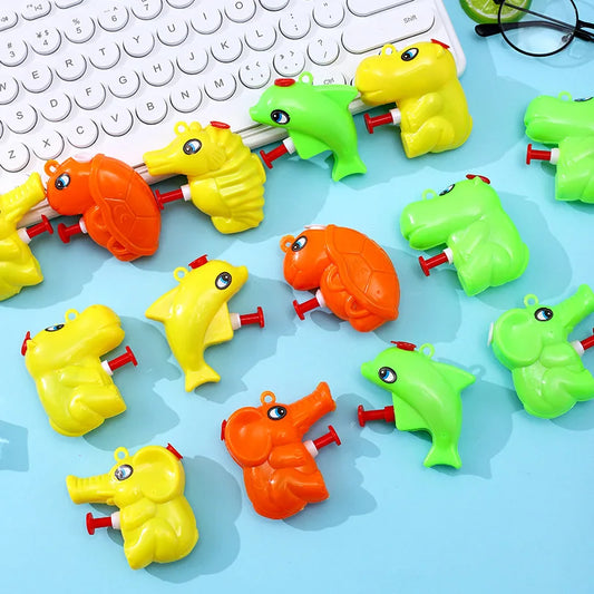 6-24PCS Water Toys Sand Beach Toys Mini Water Gun Cartoon Design Outdoor Game Summer Toys Sport Party Toys Gifts