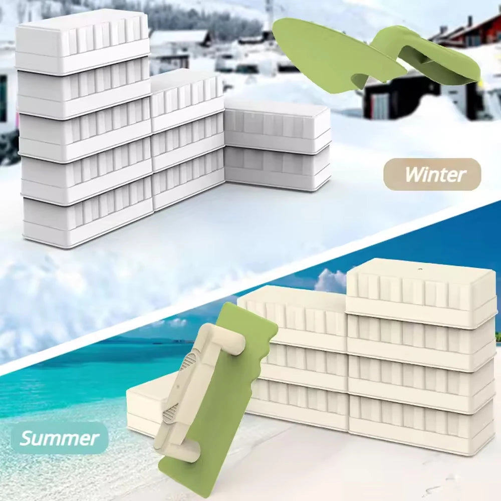 3PCS/Set Sand Beach Toys Fun Brick Maker Summer Outddor Beach Build Sand Castle Mold Digging Shovel Tools Children Birthday Gift