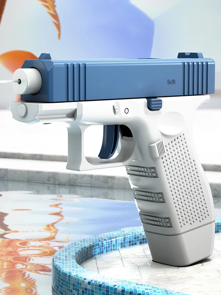 2025 Children Water Storage Gun Pistol Shooting Toy Automatic Summer Outdoor Play Water Sports Beach Toys For Boys Adults Gift