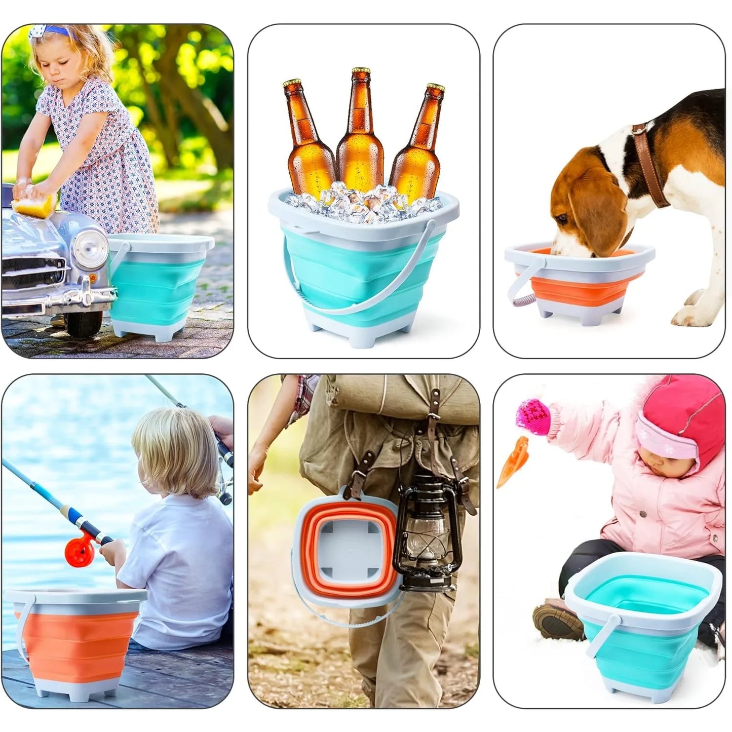 Kids Beach Sand Toys Set Beach Toys Sand Molds Beach Bucket Beach Shovel Tool Kit Sandbox Toys for Toddlers Outdoor Play Gift
